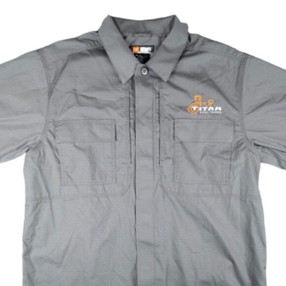 511 Tactical Shirt Mens Size Large Titan Fuel Tanks Ripstop Short Sleeve - Picture 1 of 7